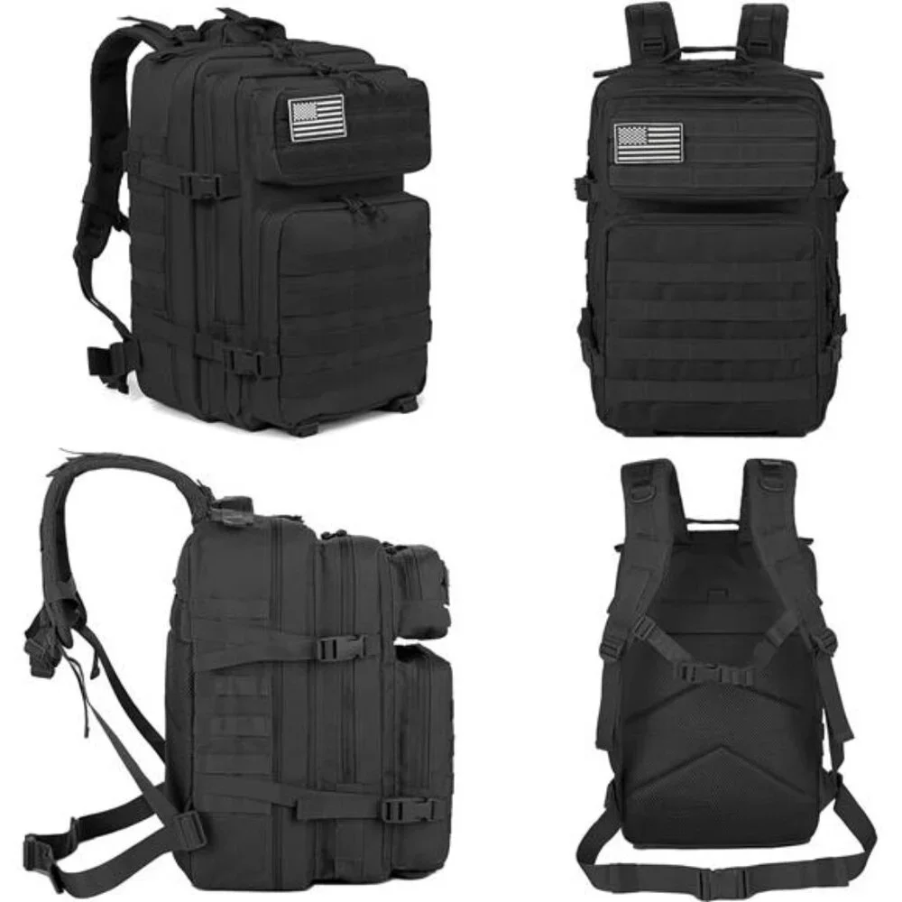 45L Military Tactical Backpacks Molle Army Pack Hiking Trekking Rucksack